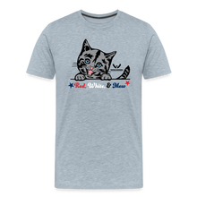 Load image into Gallery viewer, Red White &amp; Mew Classic Premium T-Shirt - heather ice blue