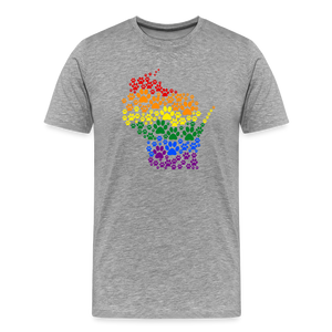 Pride Paws Classic Premium T-Shirt - heather gray