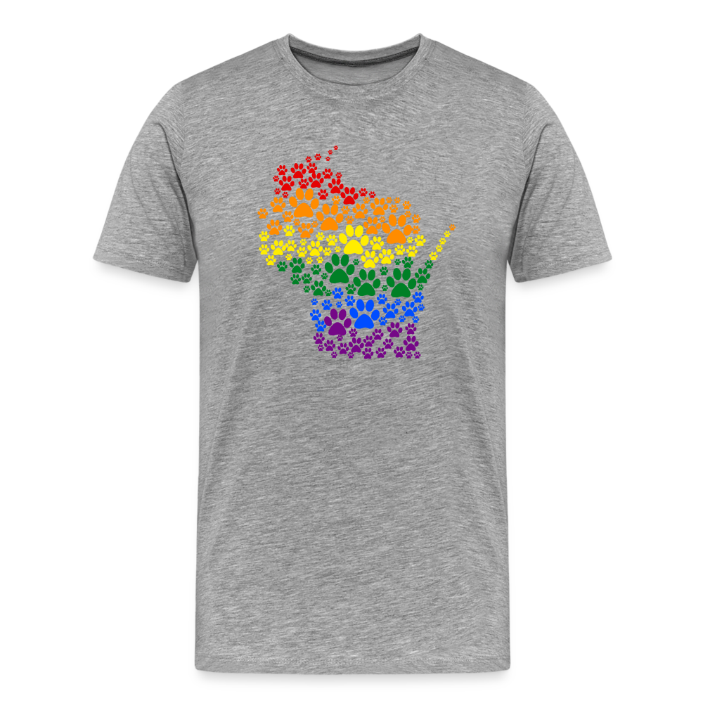 Pride Paws Classic Premium T-Shirt - heather gray