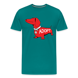 "Big Red Dog" Classic Premium T-Shirt - teal