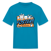 Load image into Gallery viewer, Foster Winter Logo Kids&#39; T-Shirt - turquoise