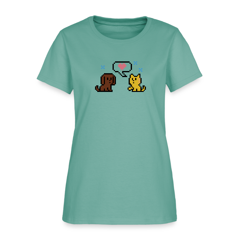 
                  
                    8-Bit Dog & Cat Contoured T-Shirt - aquatic
                  
                