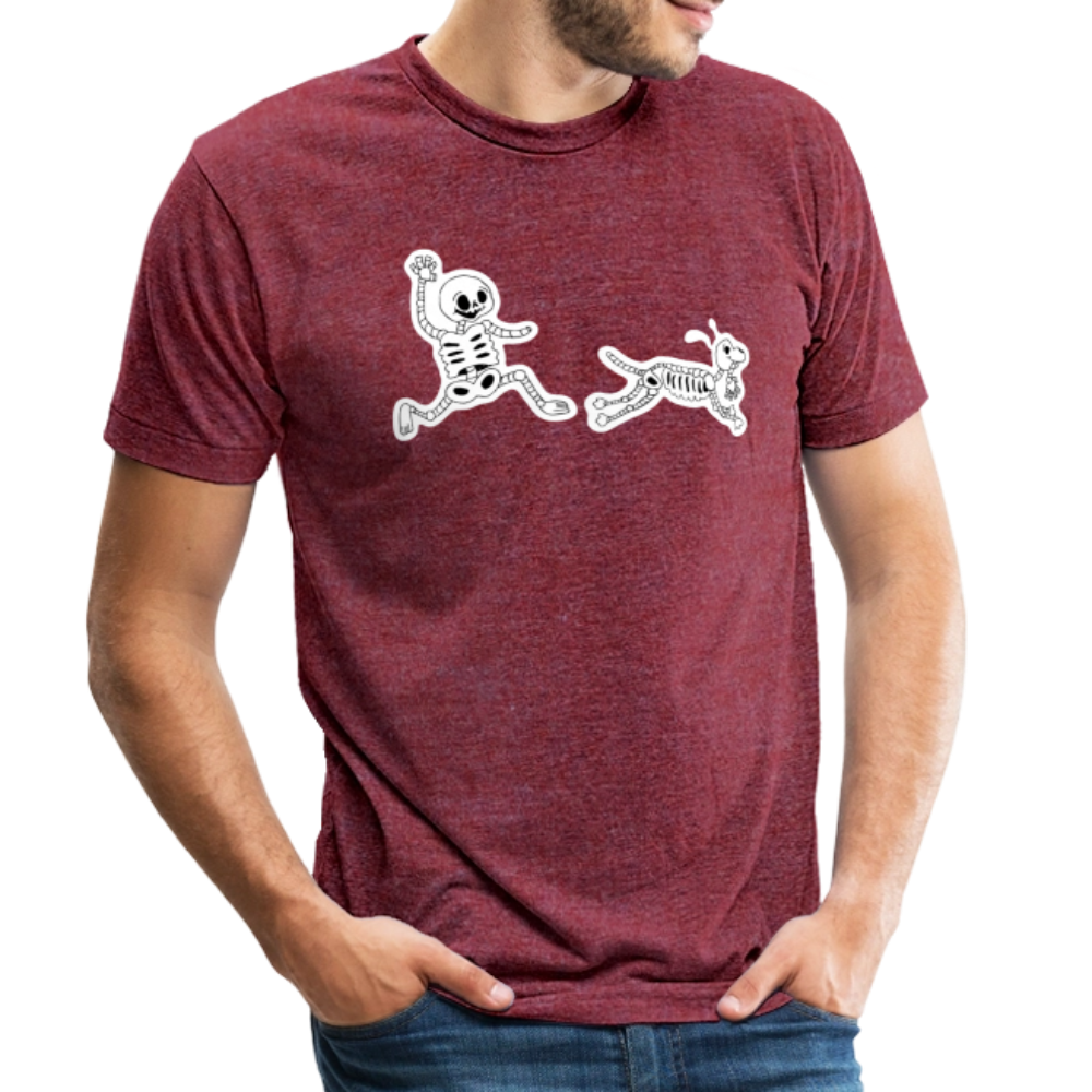 
                  
                    Skeleton Friends Unisex Tri-Blend T-Shirt - heather cranberry
                  
                
