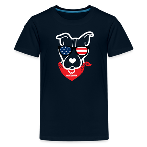 USA Dog Kids' Premium T-Shirt - deep navy