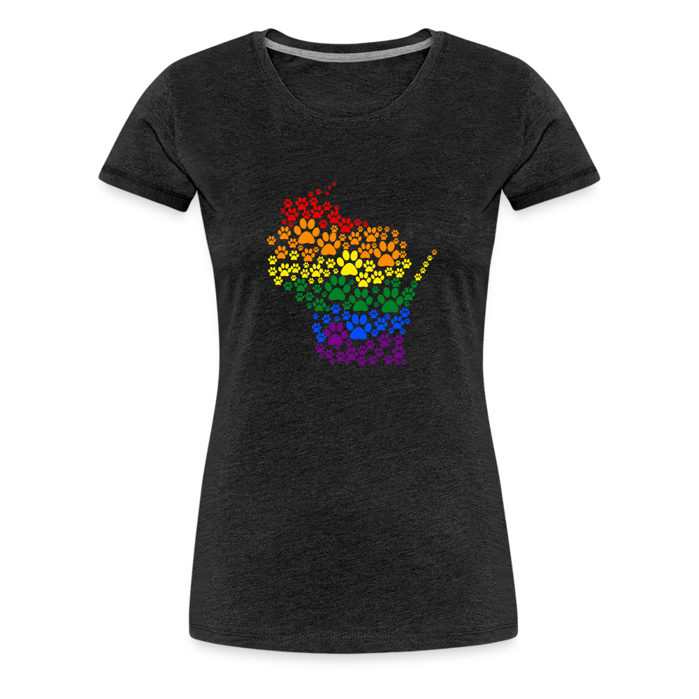 
                  
                    Pride Paws Contoured Premium T-Shirt - charcoal grey
                  
                