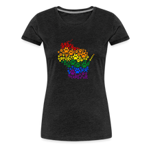 Load image into Gallery viewer, Pride Paws Contoured Premium T-Shirt - charcoal grey