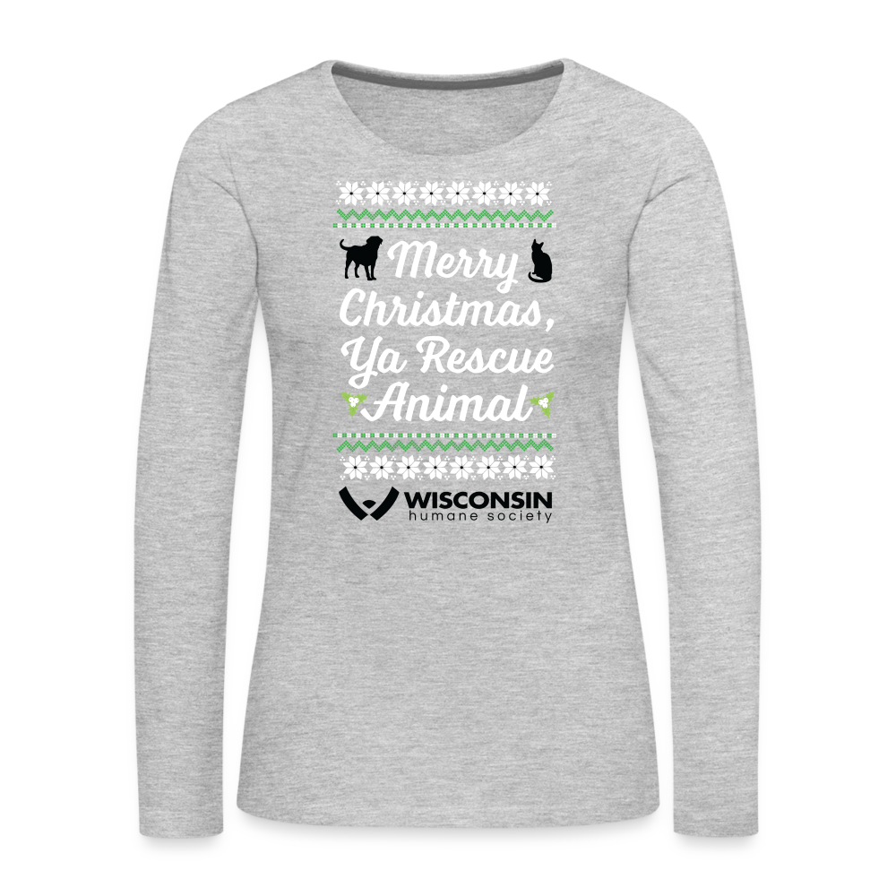 
                  
                    Ya Rescue Animal Contoured Premium Long Sleeve T-Shirt - heather gray
                  
                