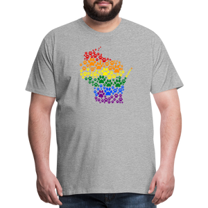 Pride Paws Classic Premium T-Shirt - heather gray