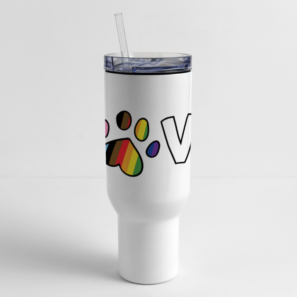 
                  
                    Pride Love 40 oz Travel Tumbler - white
                  
                