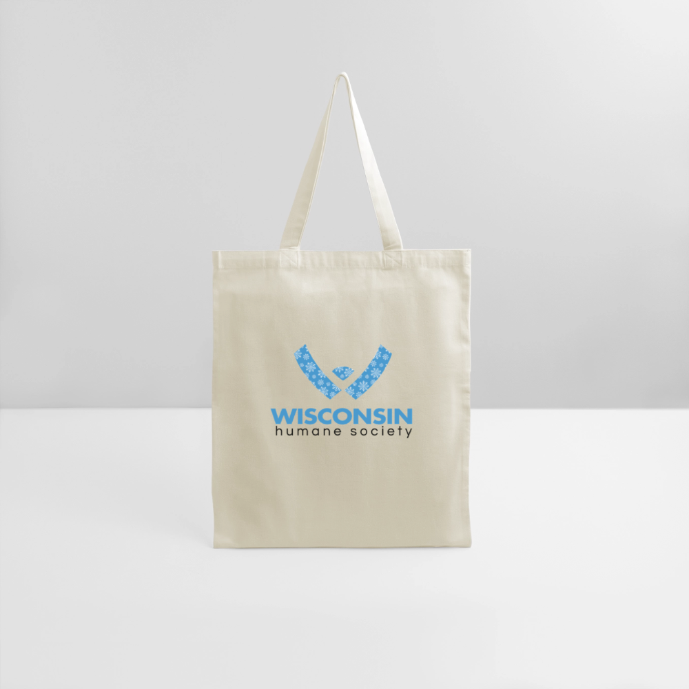 WHS Snow Logo Tote Bag - natural