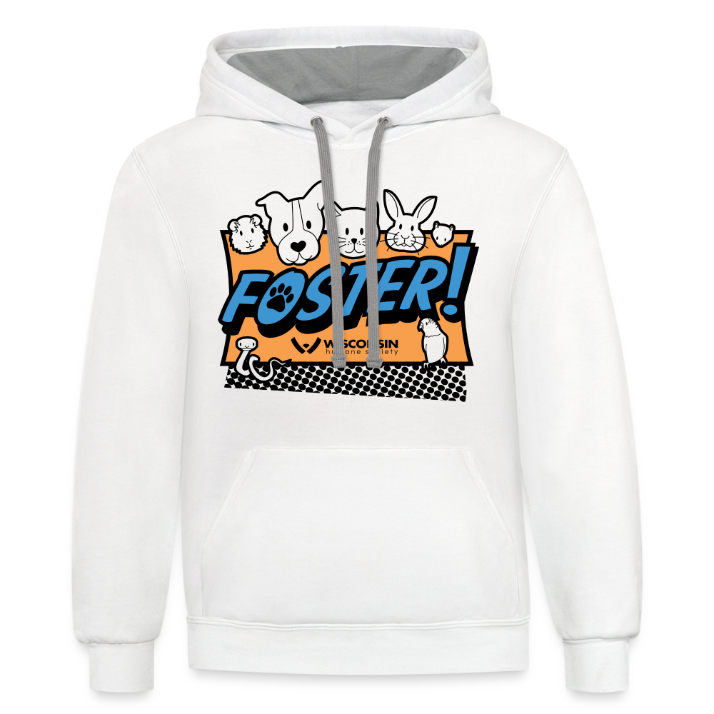 
                  
                    Foster Logo Contrast Hoodie - white/gray
                  
                