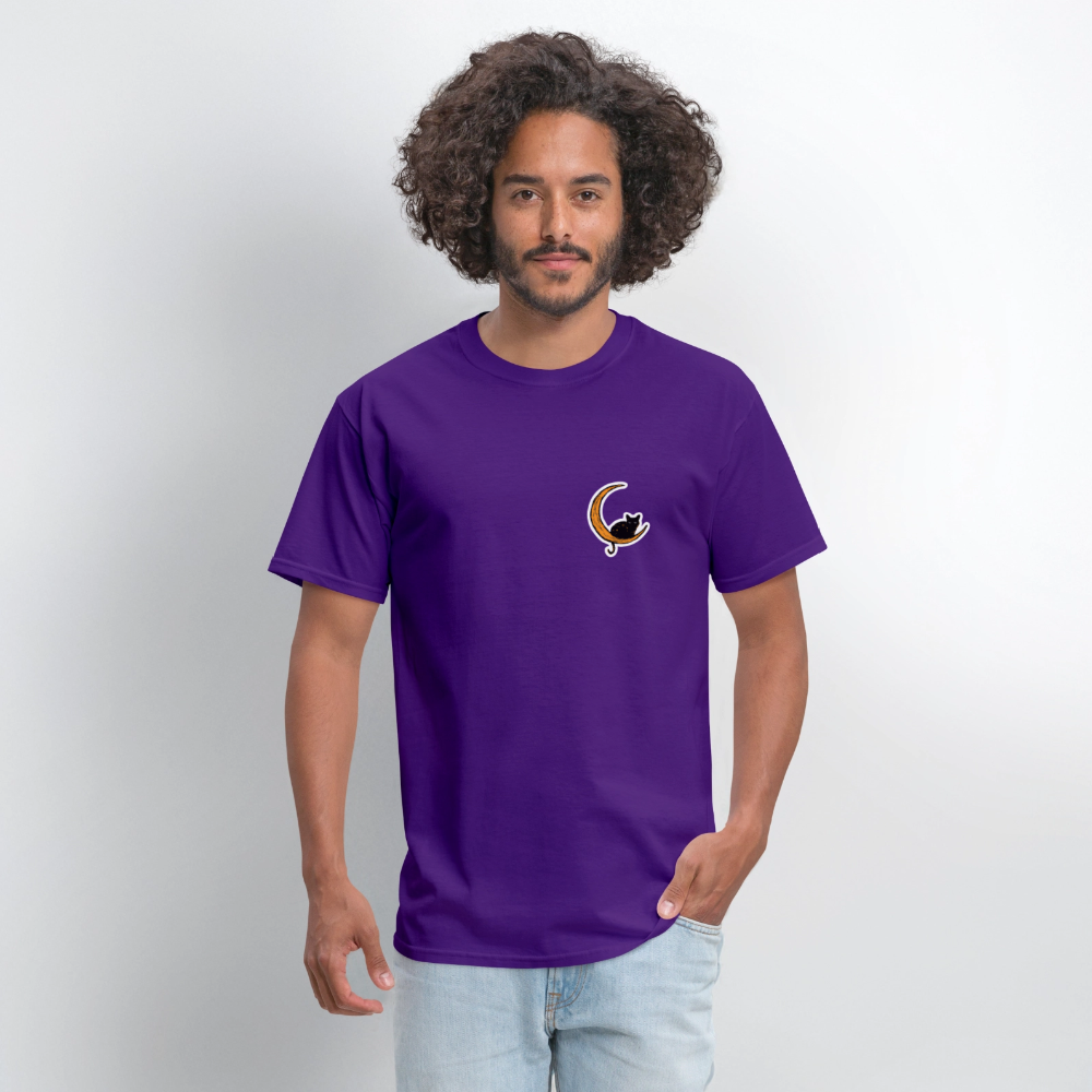 Moon Cat Classic T-Shirt - purple