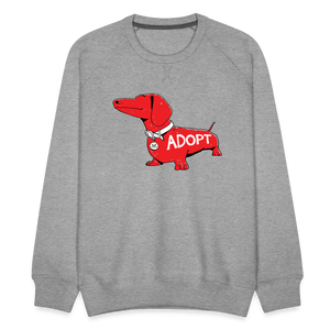 "Big Red Dog" Unisex Premium Sweatshirt - heather grey