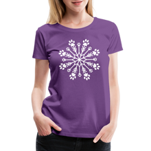 Load image into Gallery viewer, Paw Snowflake Premium T-Shirt - purple