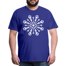 Load image into Gallery viewer, Paw Snowflake Premium T-Shirt - royal blue