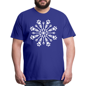 Paw Snowflake Premium T-Shirt - royal blue