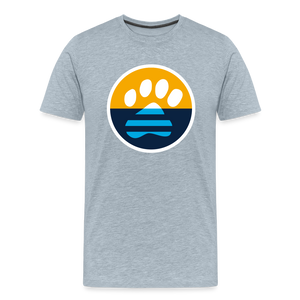 MKE Flag Paw Classic Premium T-Shirt - heather ice blue