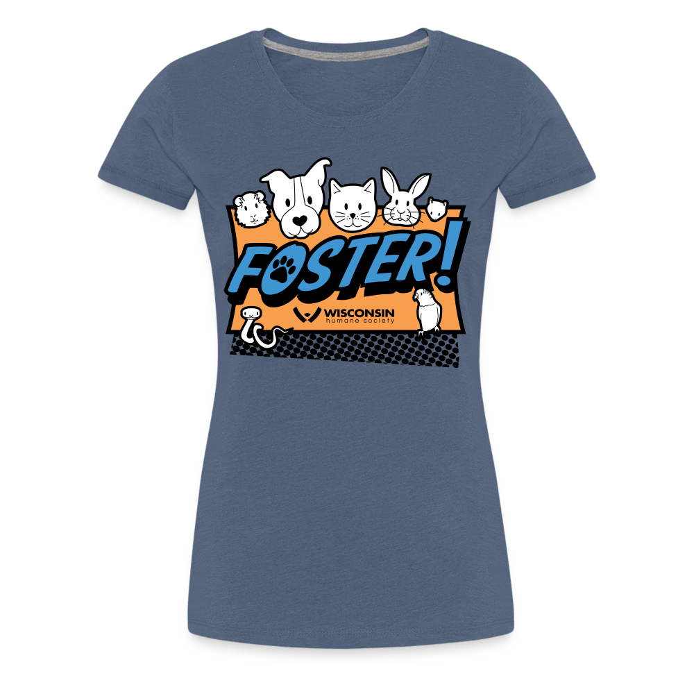 
                  
                    Foster Logo Contoured Premium T-Shirt - heather blue
                  
                