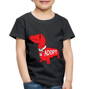 "Big Red Dog" Toddler Premium T-Shirt - black