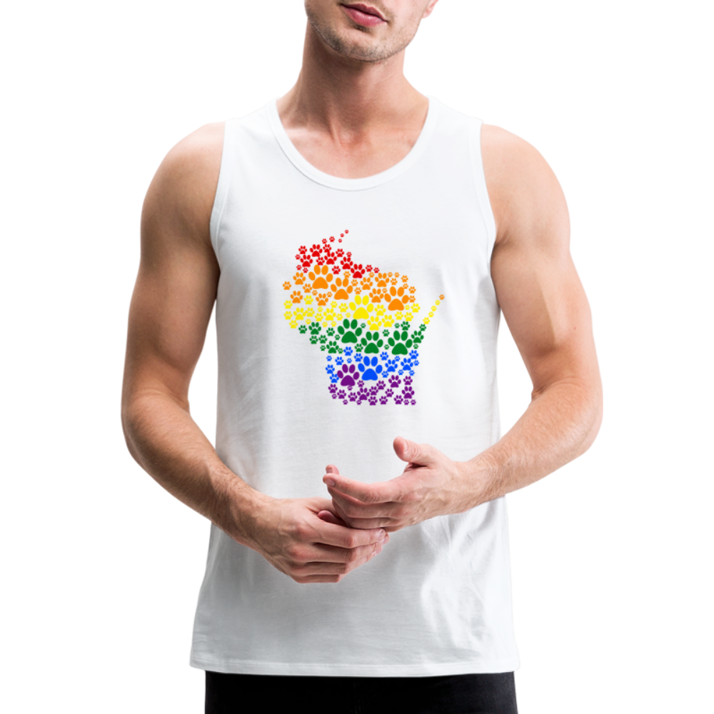 Pride Paws Premium Tank - white