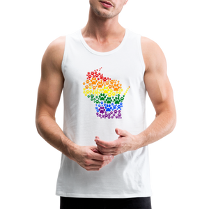 Pride Paws Premium Tank - white