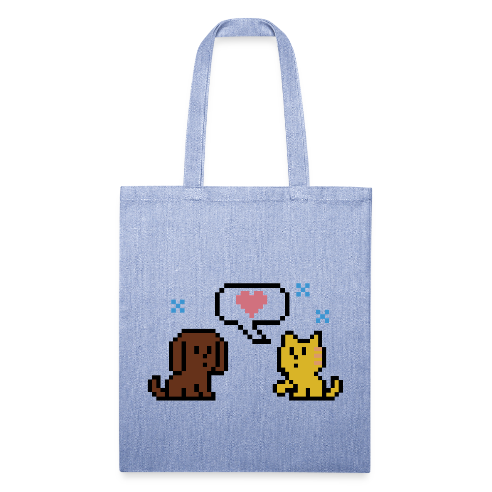
                  
                    8-Bit Dog & Cat Recycled Tote Bag - light Denim
                  
                