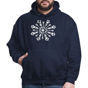 Paw Snowflake Classic Hoodie - navy