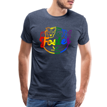 Load image into Gallery viewer, Foster Pride Premium T-Shirt - heather blue