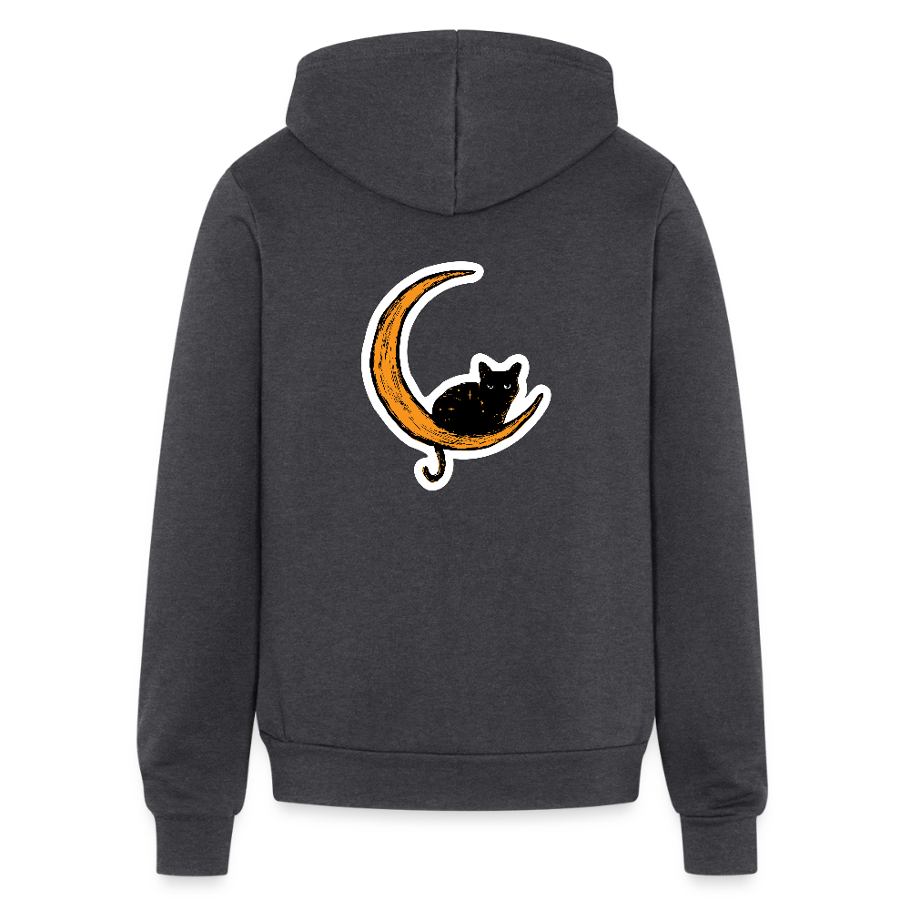 
                  
                    Moon Cat Bella + Canvas Unisex Full Zip Hoodie - charcoal grey
                  
                