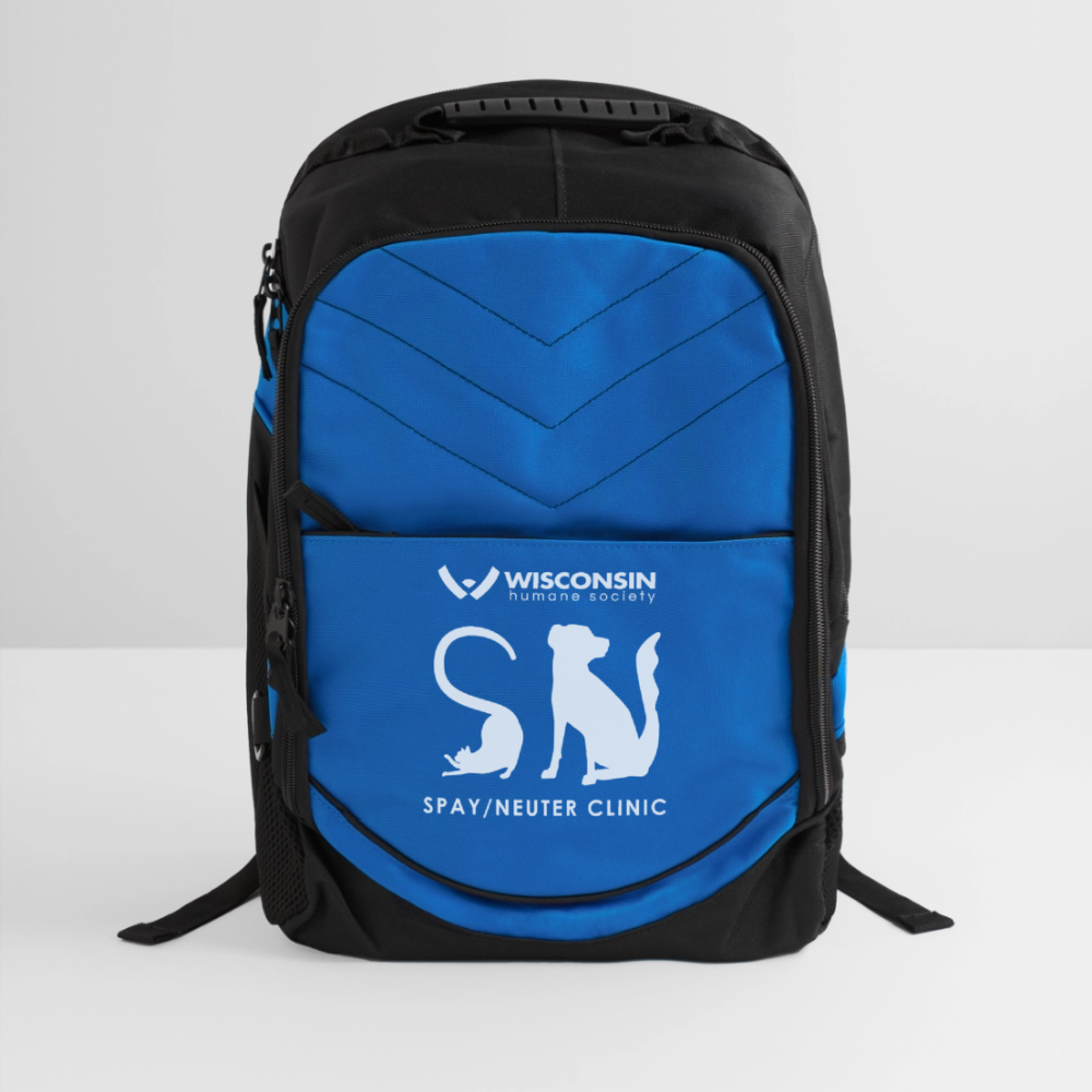 Spay/Neuter Clinic Computer Backpack - royal blue