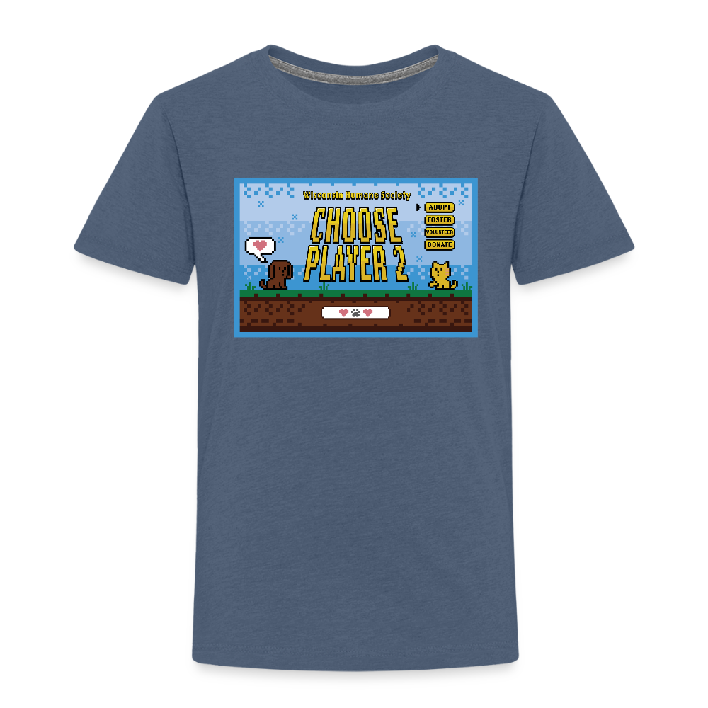 WHS Player 2 Toddler Premium T-Shirt - heather blue