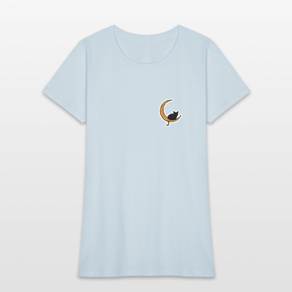 
                  
                    Moon Cat Contoured T-Shirt - light blue
                  
                