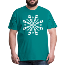 Load image into Gallery viewer, Paw Snowflake Premium T-Shirt - teal