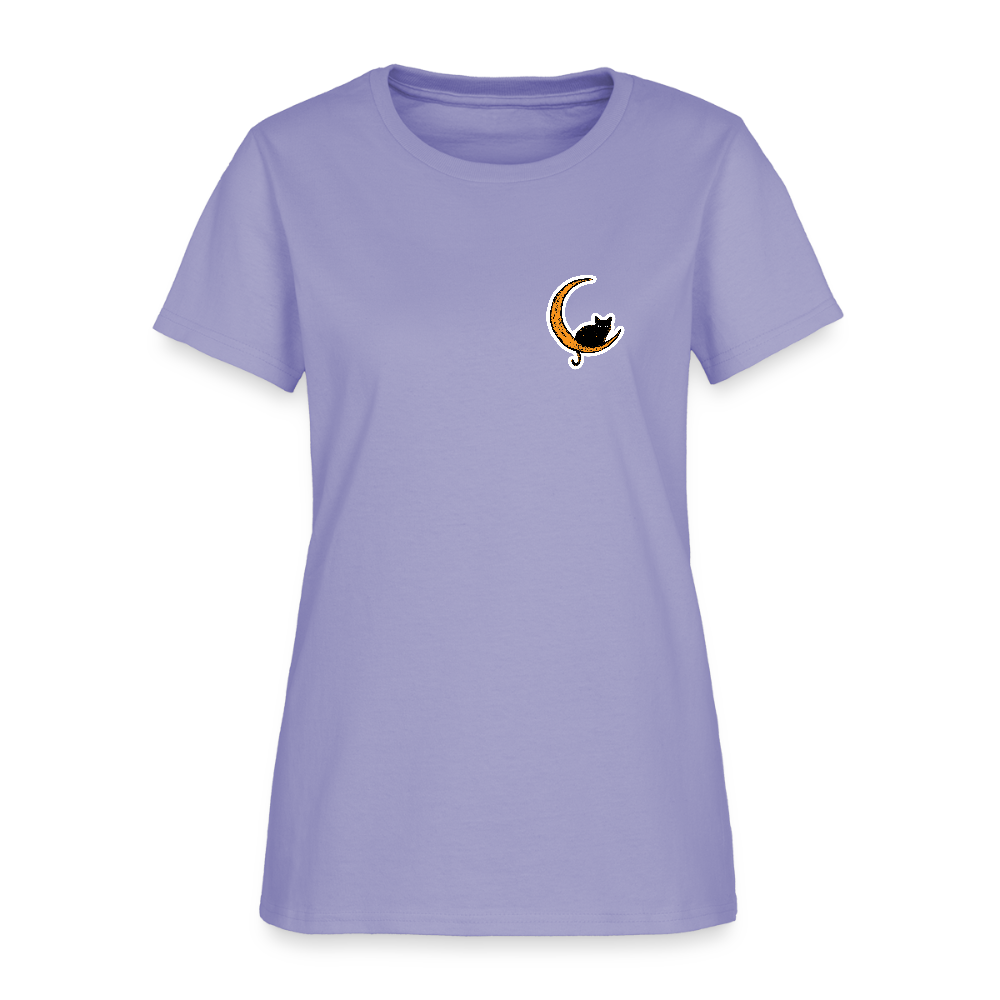Moon Cat Contoured T-Shirt - lavender
