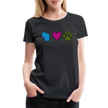 Load image into Gallery viewer, WI Loves Pets Contoured Premium T-Shirt - black