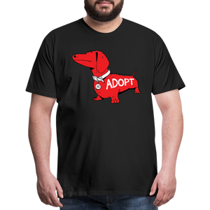 "Big Red Dog" Classic Premium T-Shirt - black