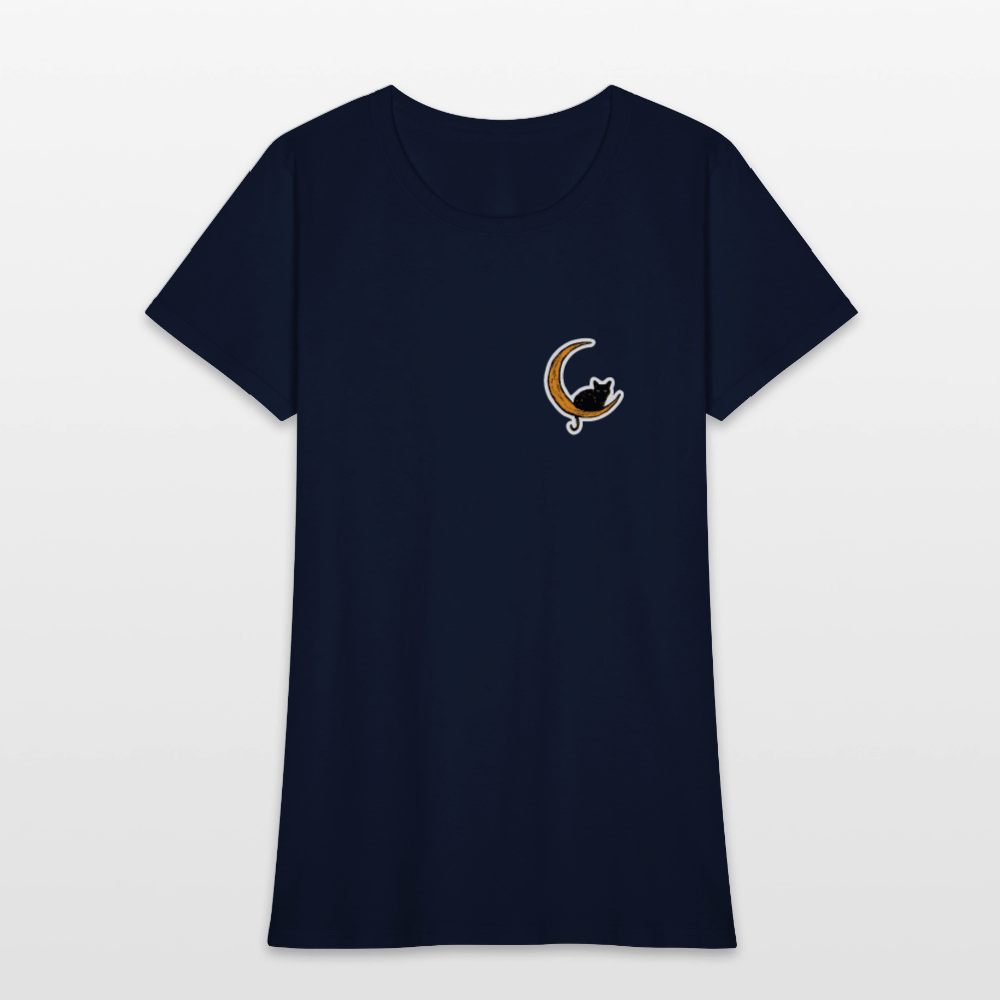 
                  
                    Moon Cat Contoured T-Shirt - navy
                  
                