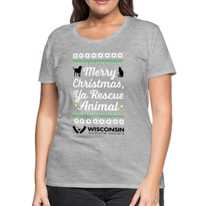 Ya Rescue Animal Contoured Premium T-Shirt - heather gray