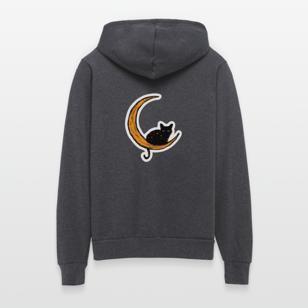 
                  
                    Moon Cat Bella + Canvas Unisex Full Zip Hoodie - charcoal grey
                  
                