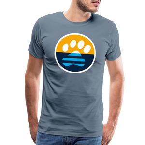 MKE Flag Paw Classic Premium T-Shirt - steel blue