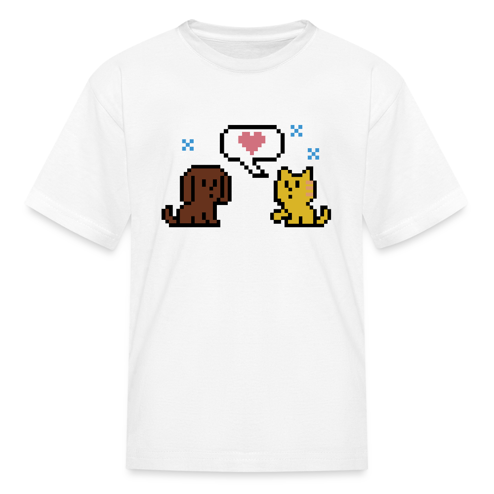 
                  
                    8-Bit Dog & Cat Kids' T-Shirt - white
                  
                