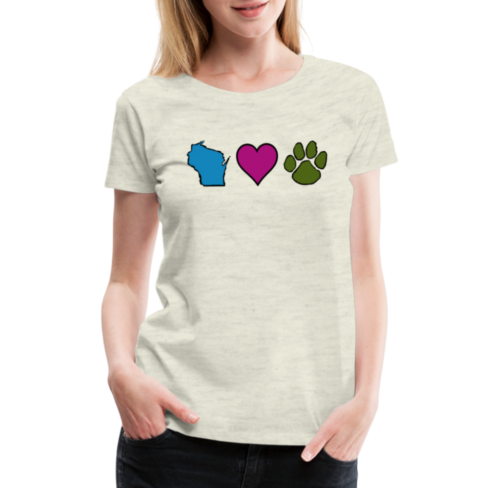 
                  
                    WI Loves Pets Contoured Premium T-Shirt - heather oatmeal
                  
                