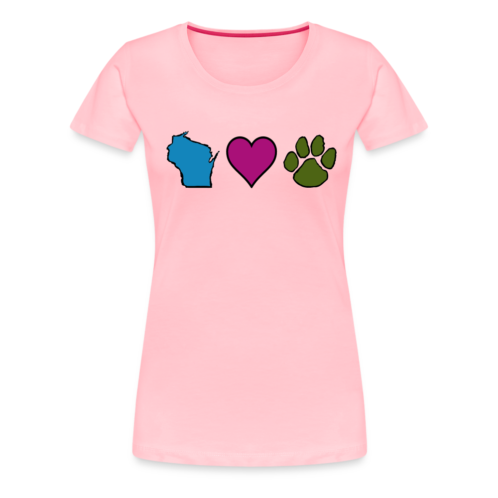 
                  
                    WI Loves Pets Contoured Premium T-Shirt - pink
                  
                