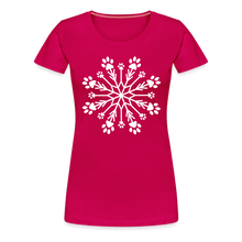 Load image into Gallery viewer, Paw Snowflake Premium T-Shirt - dark pink