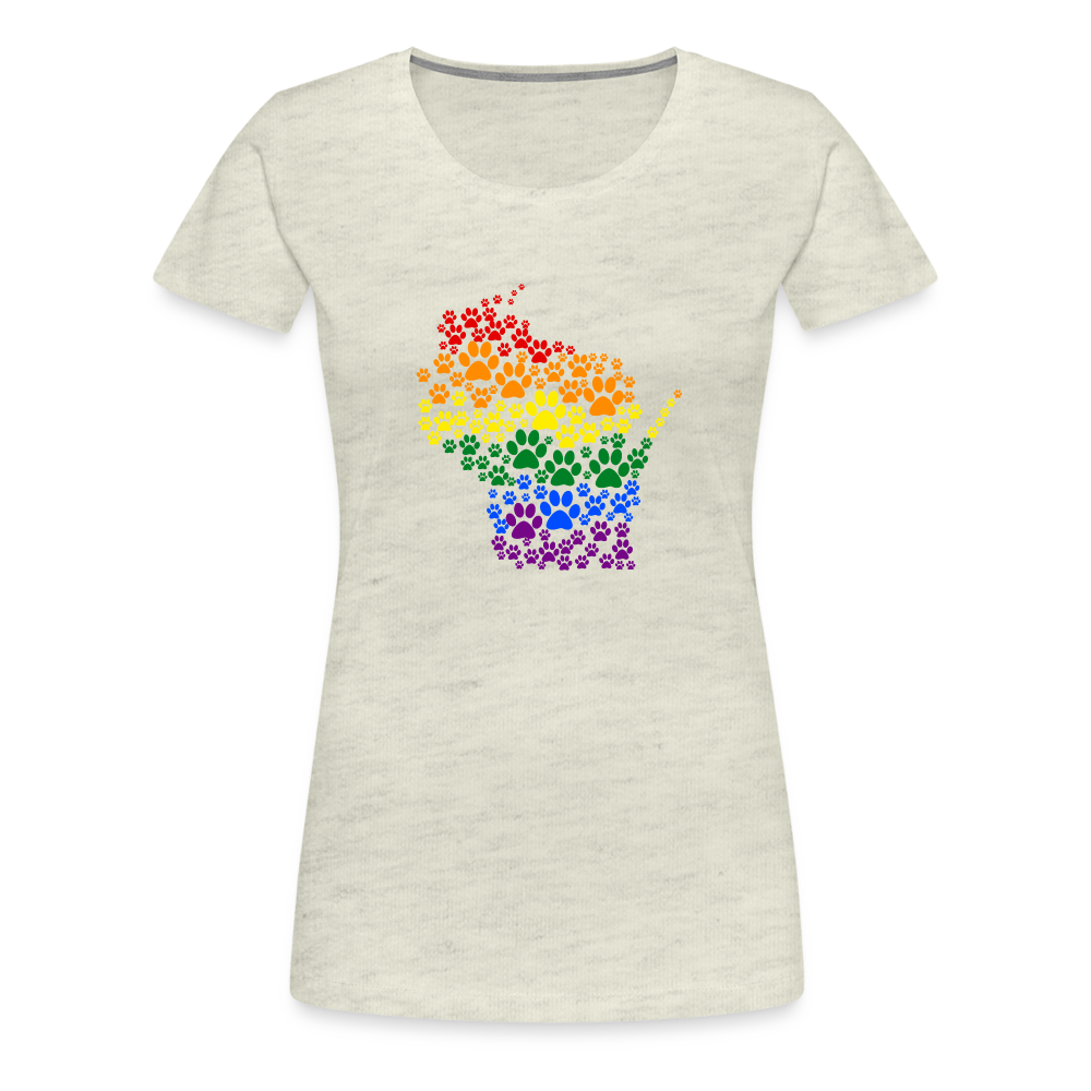 
                  
                    Pride Paws Contoured Premium T-Shirt - heather oatmeal
                  
                