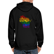 Load image into Gallery viewer, Pride Paws Gildan Heavy Blend Adult Zip Hoodie - black