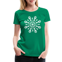 Load image into Gallery viewer, Paw Snowflake Premium T-Shirt - kelly green