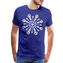 Load image into Gallery viewer, Paw Snowflake Premium T-Shirt - royal blue