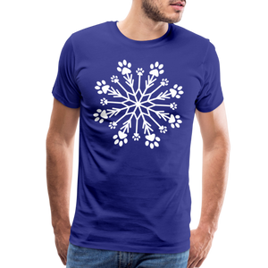 Paw Snowflake Premium T-Shirt - royal blue