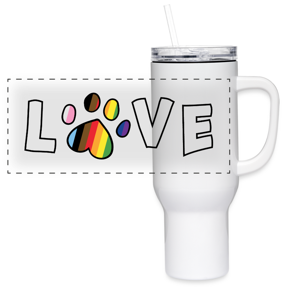 
                  
                    Pride Love 40 oz Travel Tumbler - white
                  
                